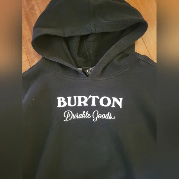 Burton Double Goods Hoodie | Black | Fleece Lined | XL - Picture 4 of 5
